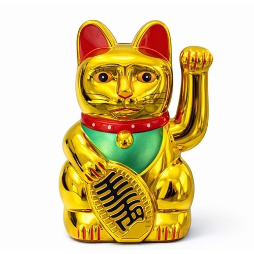 Pilli Sallanan Şans Kedisi - Maneki Neko Alk2933
