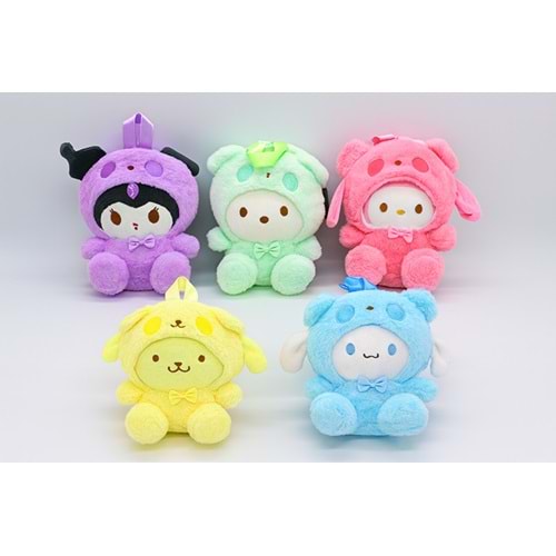 Peluş Kuromi My Melody ve Cinnamoroll Sırt Çantası Alk3001