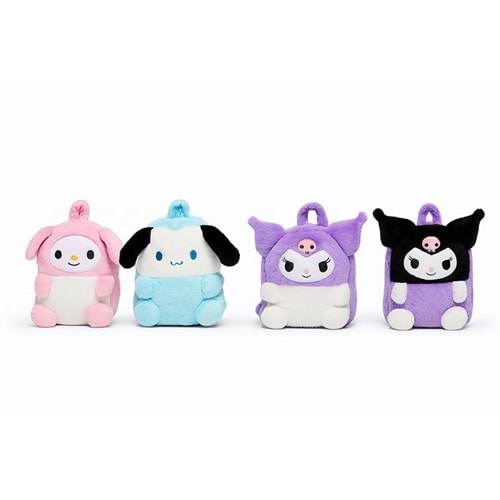 Peluş Kuromi My Melody ve Cinnamoroll Sırt Çantası Alk3008