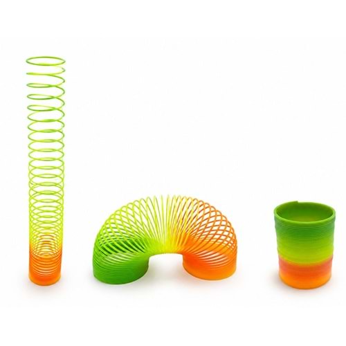 Rainbow Gökkuşağı Stres Yayı - Kutulu Küçük Boy Plastik Slinky Oyuncak Alk4004
