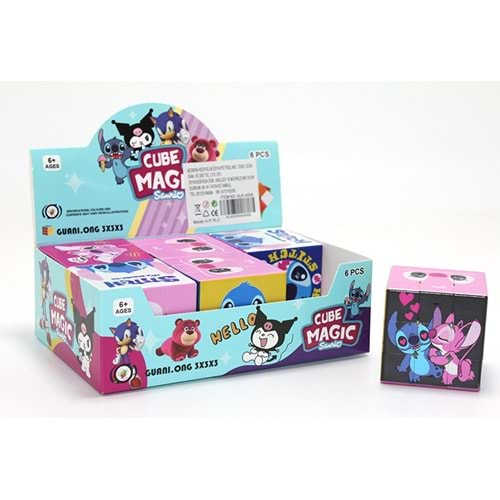 Stitch Baskılı Zeka Küpü - Karakter Tasarımlı Küp Oyuncak Alk4008