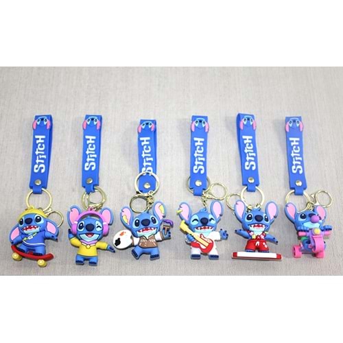 Stitch Silikon Anahtarlık Alk4258