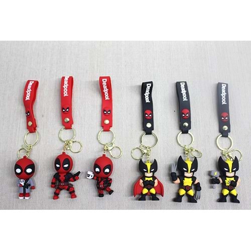 Deadpool Volverine Silikon Anahtarlık Alk4270