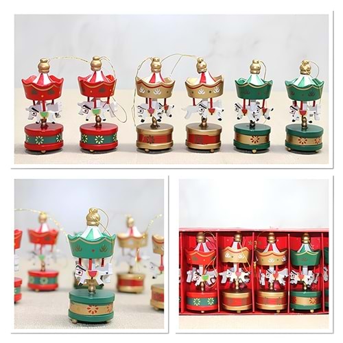 Ahşap 6'Lı Dekoratif Atlı Karınca Alk4395