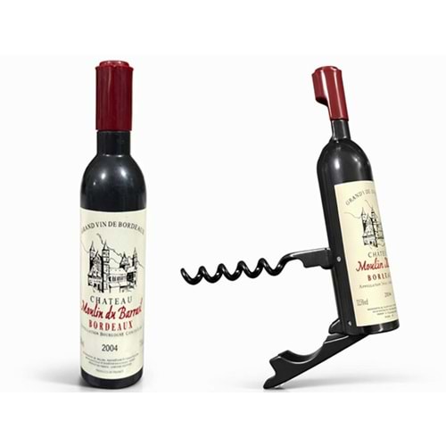 Şişe Tasarımı Paslanmaz Çelik Tirbuşon Açacak Alk4408