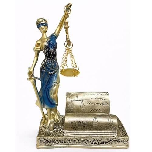 Polyester Kartvizitli Adalet Figürü Alk4426