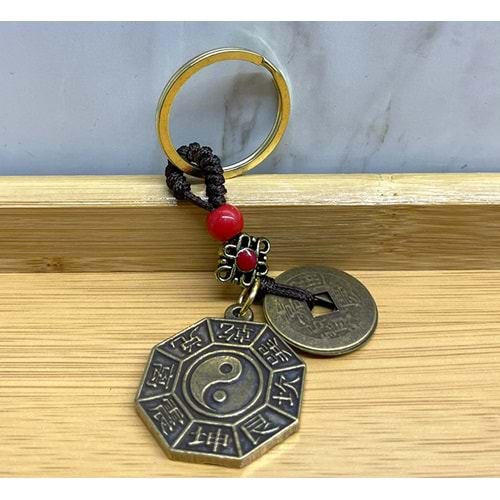 Metal Yin Yang Anahtarlık Alk4457
