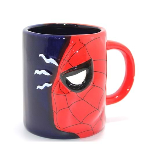 3D Spiderman Tasarımı Porselen Kupa Bardak Alk4495