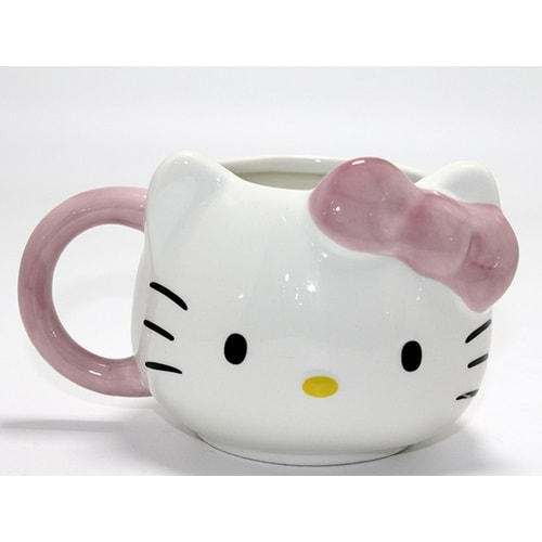 3D Hello Kitty Tasarımı Porselen Kupa Bardak Alk4506