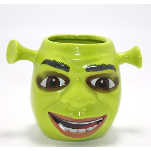 3D Shrek Tasarımı Porselen Kupa Bardak Alk4507