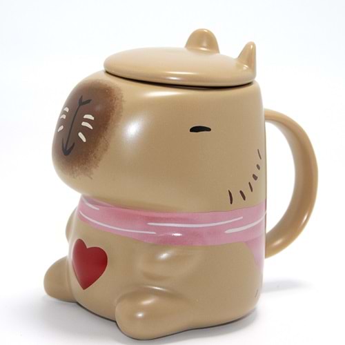 3D Kapibara Capybara Tasarımı Porselen Kupa Bardak Alk4510