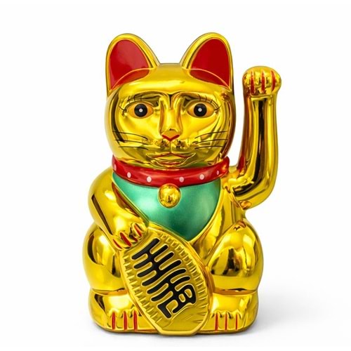 Pilli Sallanan Şans Kedisi - Maneki Neko Alk4525