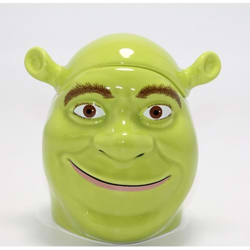 3D Shrek Tasarımı Kapaklı Kupa Bardak Alk4534