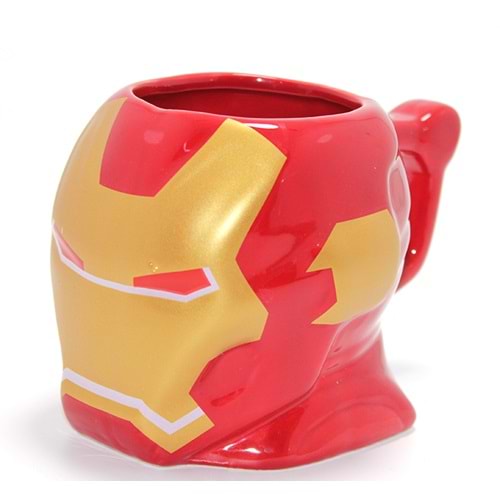 Marvel Iron Man 3D Kabartmalı Kask Tasarımlı Kupa Bardak Alk4541