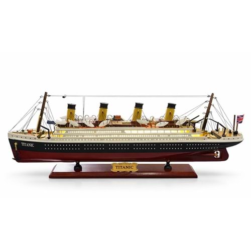 Özel Tasarım Ahşap Işıklı Titanik Gemi Alk4593