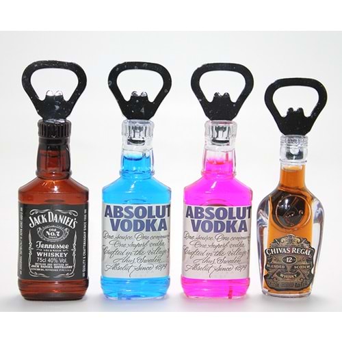 İkonik İçki Şişesi Tasarımlı Magnetli Şişe Açacağı Alk4602