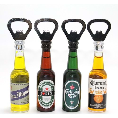 Mini İçecek Şişesi Tasarımlı Magnetli Şişe Açacağı Alk4605