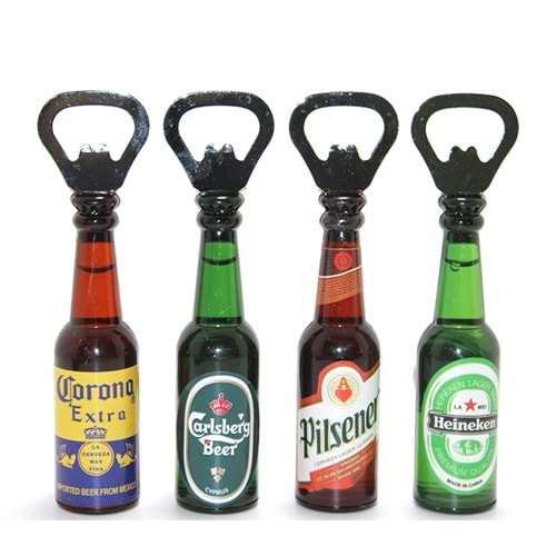 Mini İçecek Şişesi Tasarımlı Magnetli Şişe Açacağı Alk4606