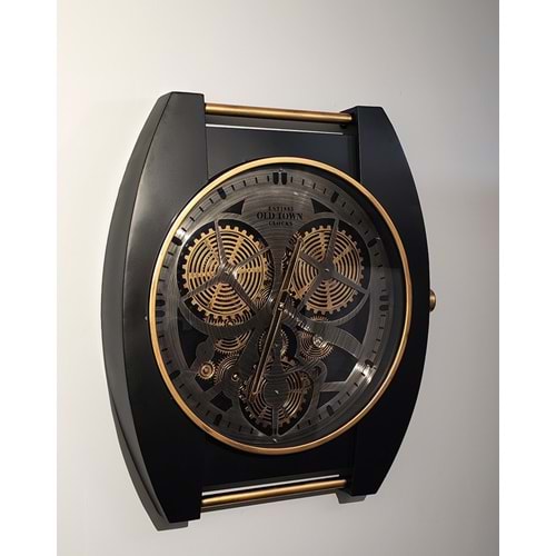 Özel Tasarım Metal Çarklı Duvar Saati Alk4838