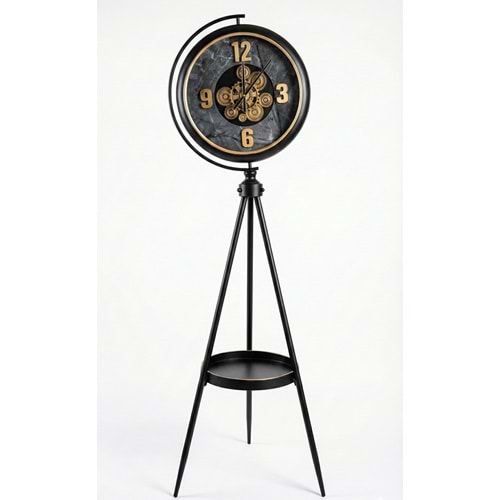 Özel Tasarım Metal Ayaklı Çarklı Saat Alk4848