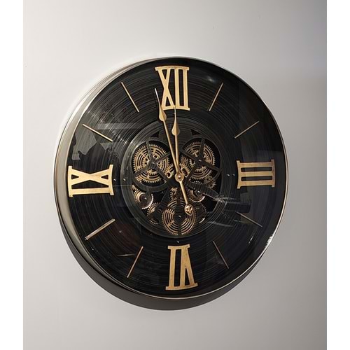 Özel Tasarım Metal Çarklı Duvar Saati Alk4855