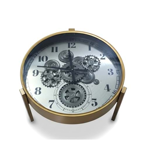 Metal Çarklı Sehpa Saat Alk4863