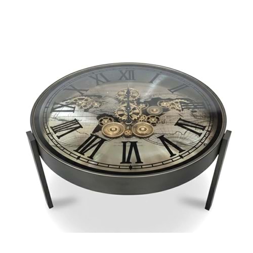 Metal Çarklı Sehpa Saat Alk4864