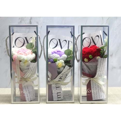 Tekli El Örgüsü Gül Buketi Alk4967