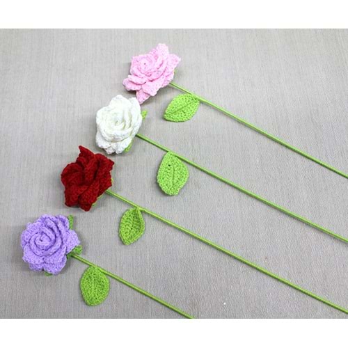 El Örgüsü Tekli Gül Alk4973