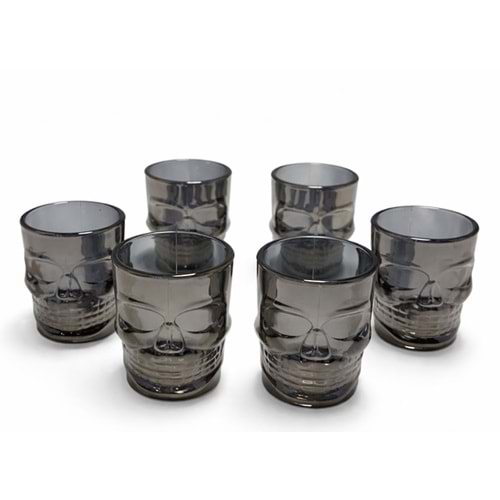 6'Lı Kurukafa Cam Shot Bardağı Alk5115