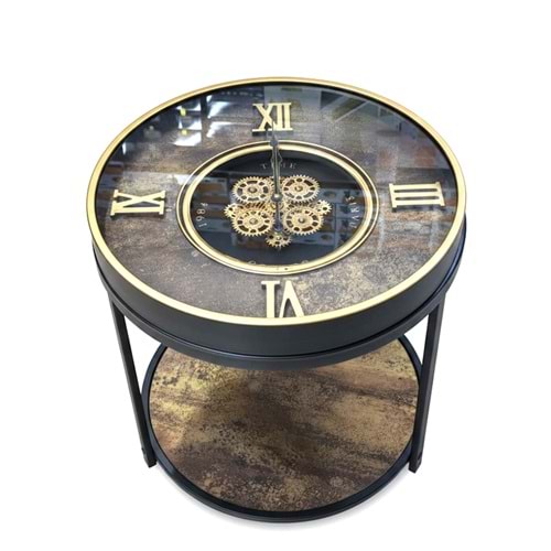 Metal Çarklı Sehpa Saat Alk5127