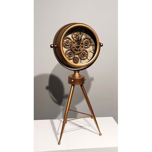 Özel Tasarım Metal Çarklı Masa Saati Alk5129