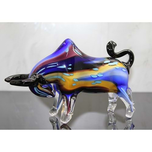 Murano Cam Boğa Figürü Alk5230