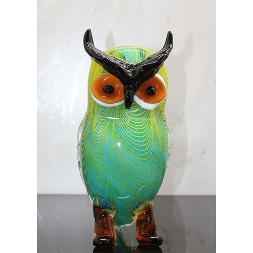 Murano Cam Baykuş Figürü Alk5235