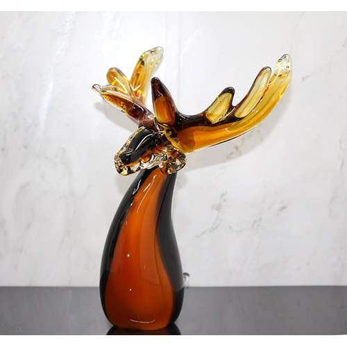 Murano Cam Geyik Büstü Alk5245