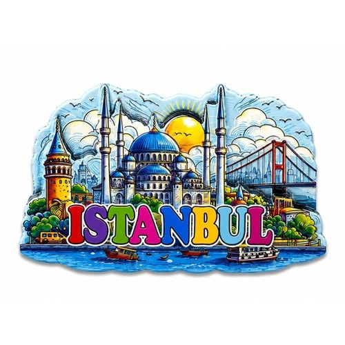 İstanbul Temalı Silikon Buzdolapı Süsü Magnet Alk5374
