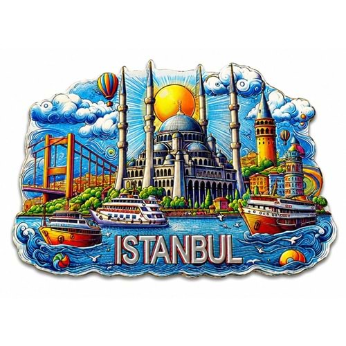 İstanbul Temalı Silikon Buzdolapı Süsü Magnet Alk5375
