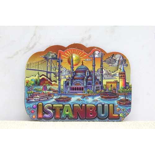 İstanbul Temalı Silikon Buzdolapı Süsü Magnet Alk5376