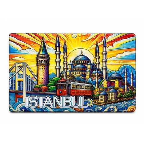İstanbul Temalı Silikon Buzdolapı Süsü Magnet Alk5377