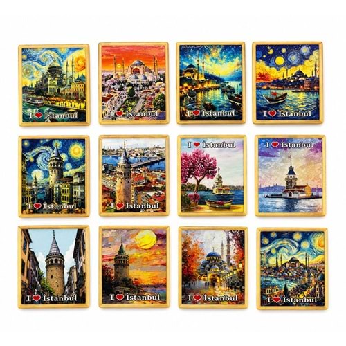 İstanbul Temalı Buzdolapı Süsü Magnet Alk5404