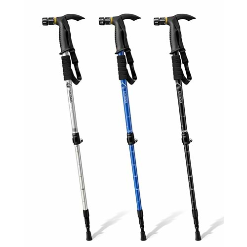 Led Işıklı Anti-Şok Ayarlanabilir Teleskopik Yürüyüş Batonu Alk5489