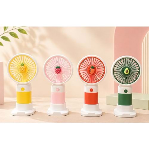 Mini Şarjlı El Fanı 3 Kademeli Alk5637