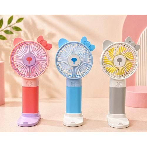 Mini Şarjlı El Fanı 3 Kademeli Alk5649