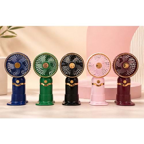 Mini Şarjlı El Fanı 3 Kademeli Alk5656