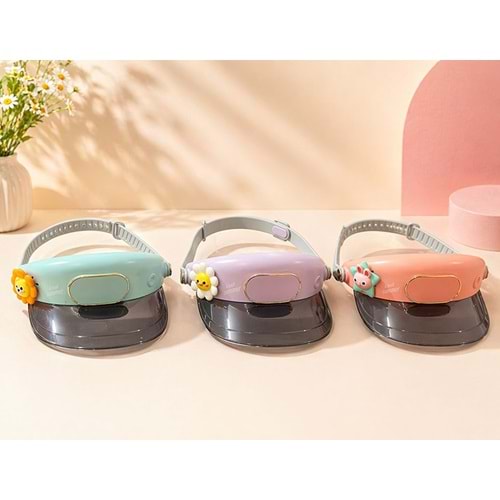 Şarjlı Şapkalı Fan Vantilatör 3 Kademeli Alk5660