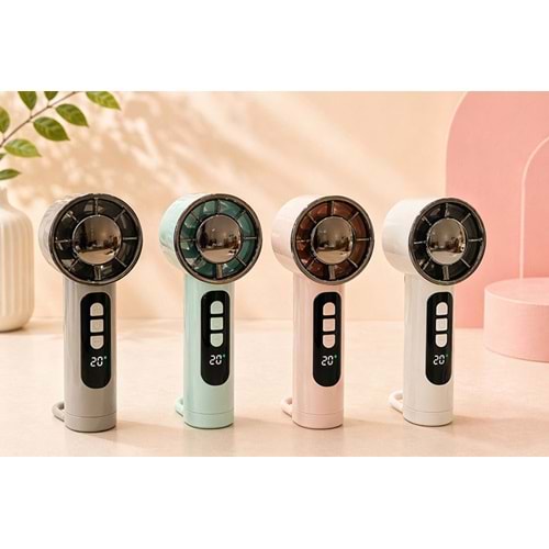 Mini Şarjlı El Fanı 6 Kademeli Alk5666