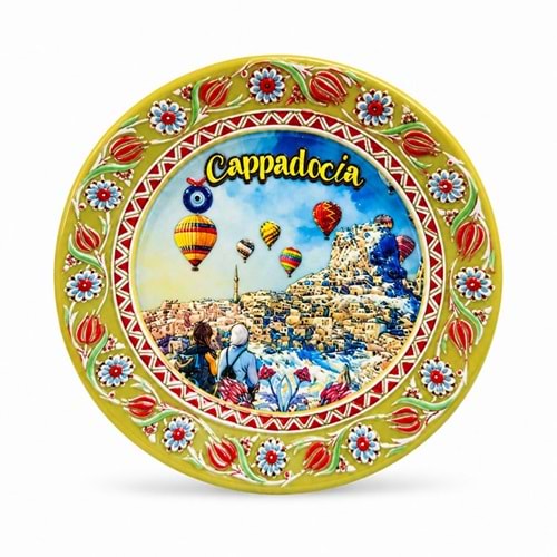 Kapadokya Temalı Seramik Magnet Alk5859