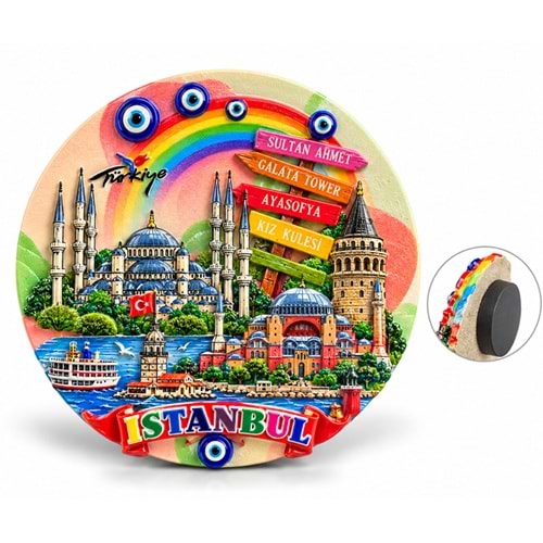 İstanbul Temalı Polyester Magnet Alk5862