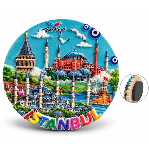 İstanbul Temalı Polyester Magnet Alk5863