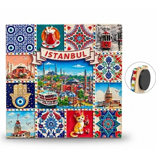 İstanbul Temalı Polyester Magnet Alk5867